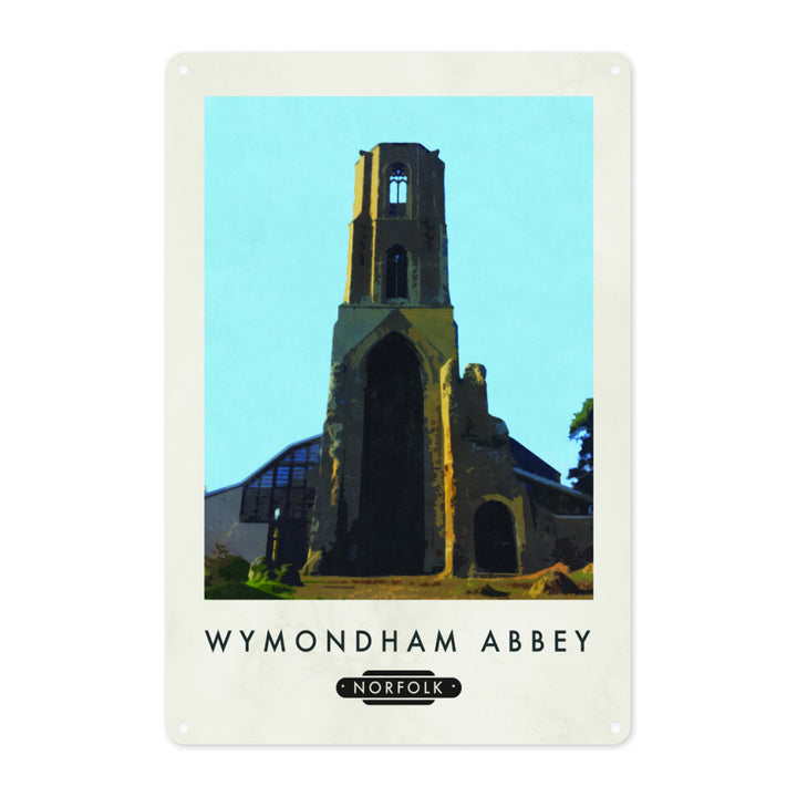Wymondham Abbey, Norfolk Metal Sign
