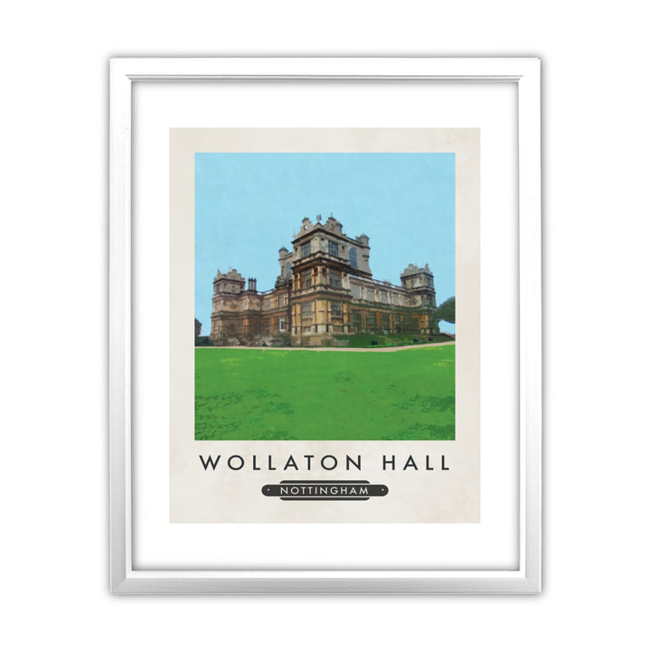 Wollaton House, Nottingham 11x14 Framed Print (White)