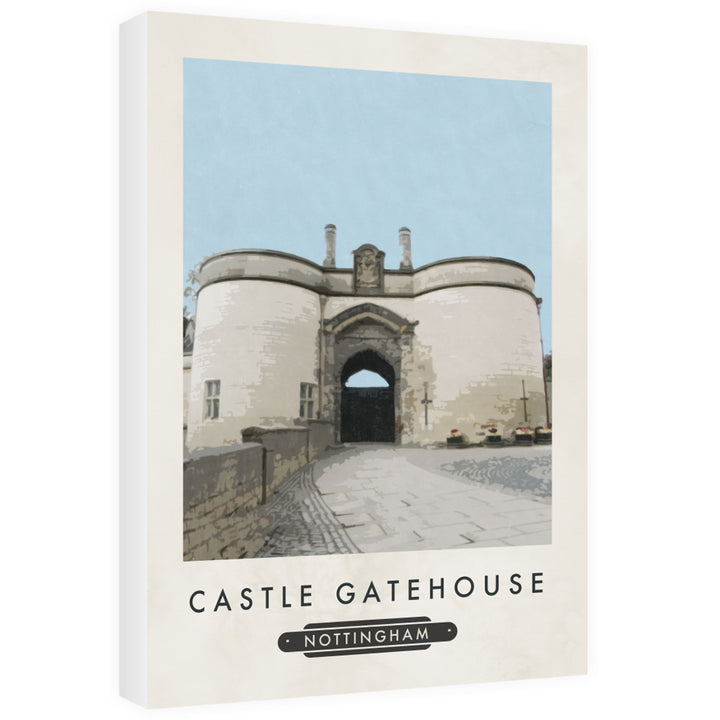 Nottingham Gatehouse 60cm x 80cm Canvas