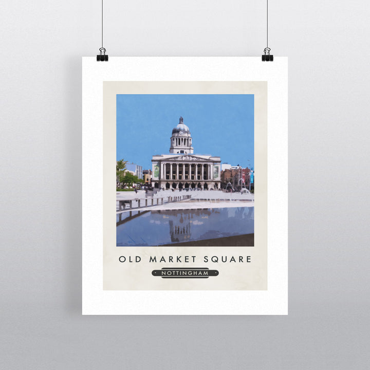 Old Market Square, Nottingham 90x120cm Fine Art Print