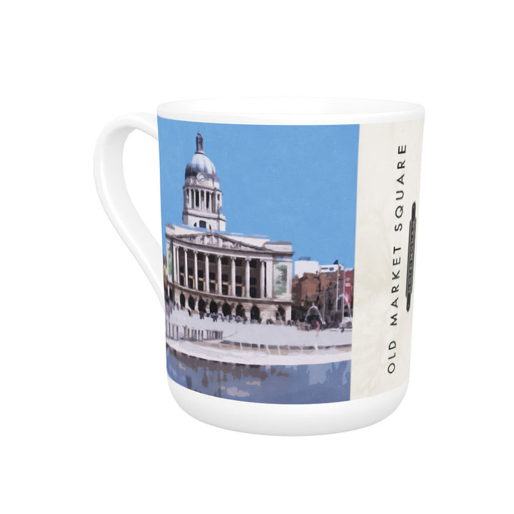 Old Market Square, Nottingham Bone China Mug