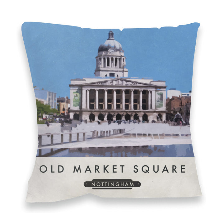 Old Market Square, Nottingham Fibre Filled Cushion