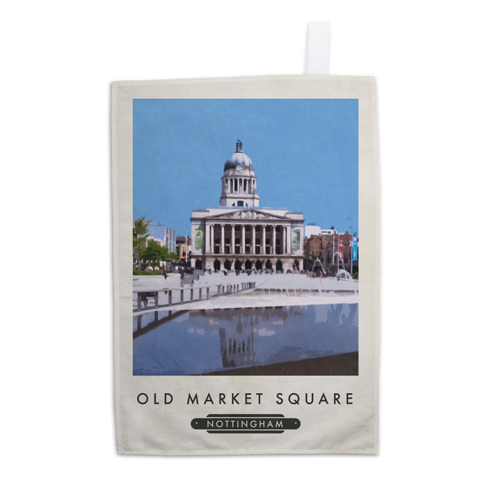 Old Market Square, Nottingham Tea Towel