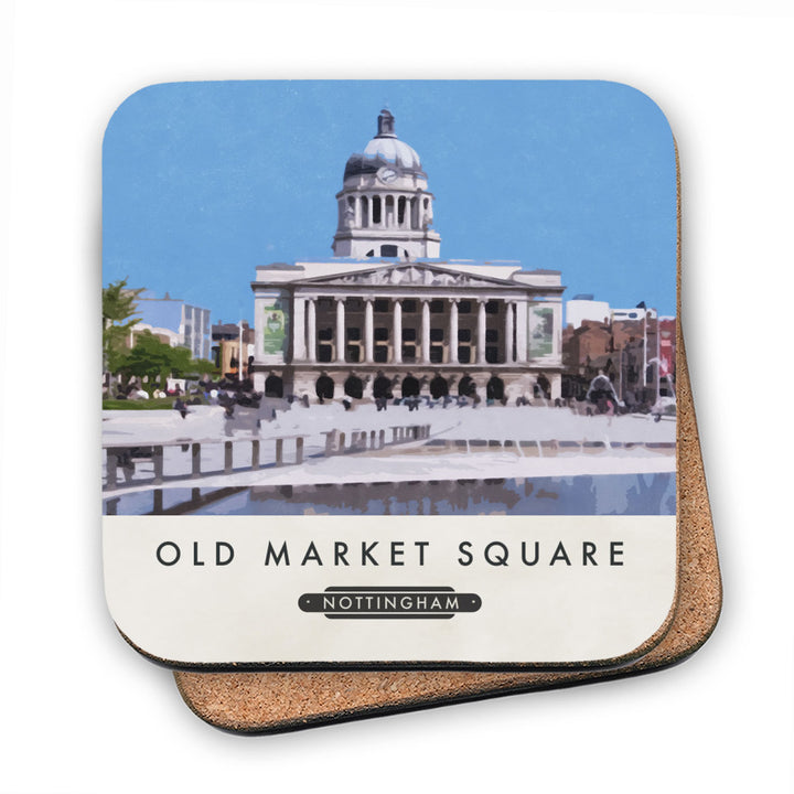 Old Market Square, Nottingham MDF Coaster