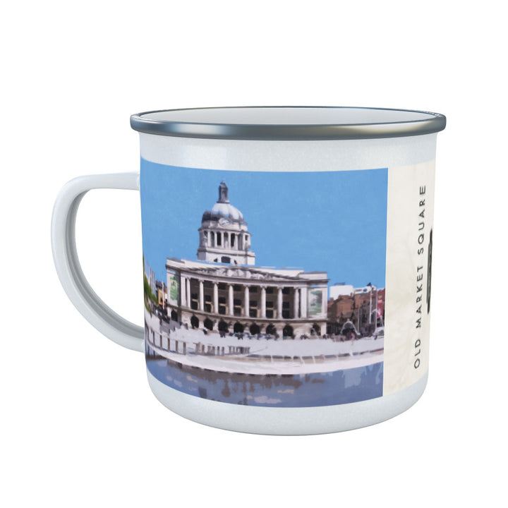 Old Market Square, Nottingham Enamel Mug