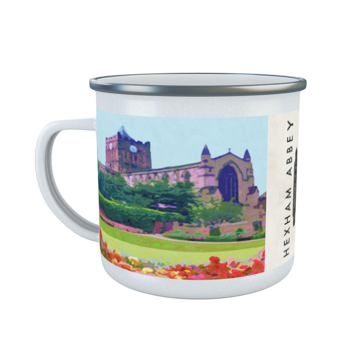 Hexham Abbey, Northumberland Enamel Mug