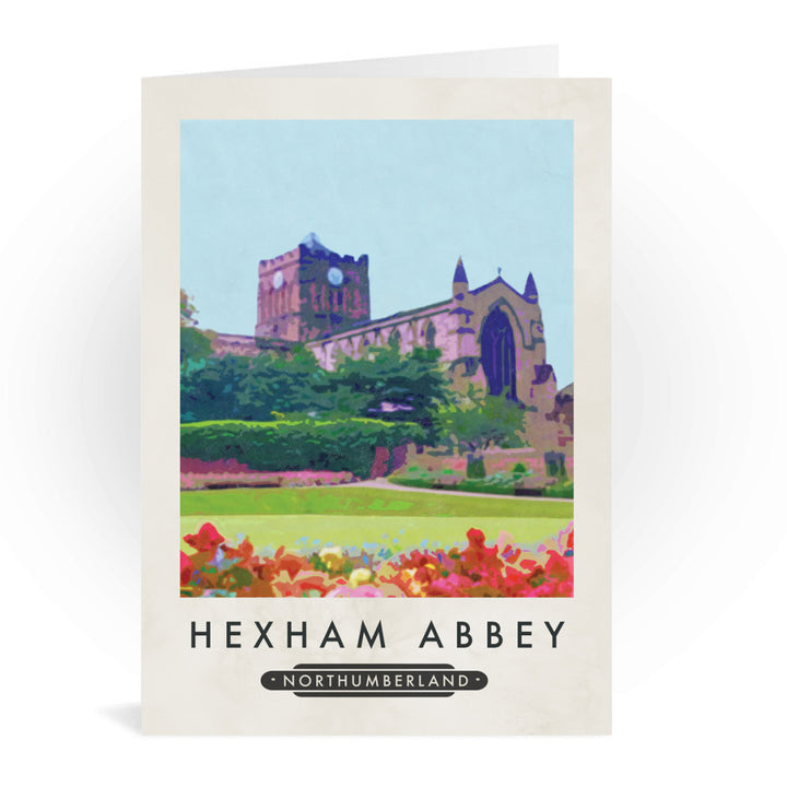 Hexham Abbey, Northumberland Greeting Card 7x5