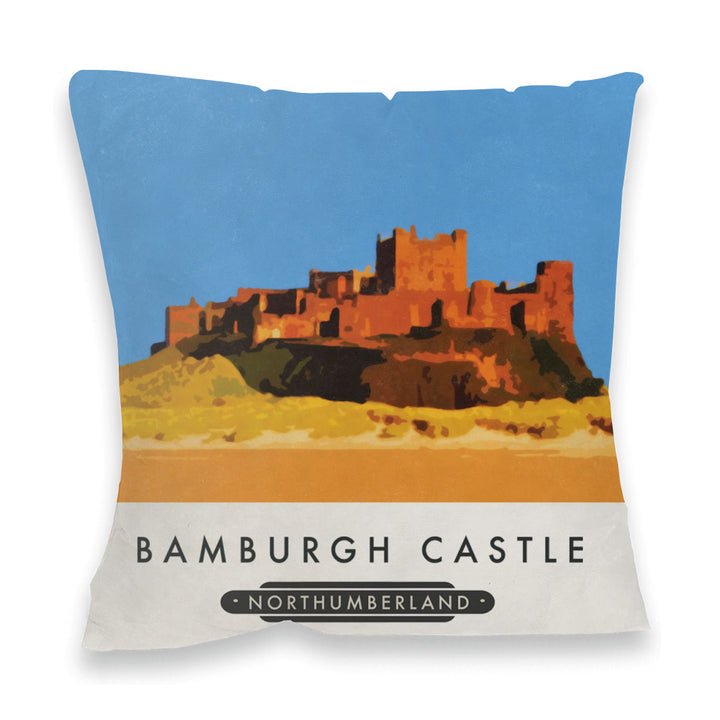 Bamburgh Castle, Northumberland Fibre Filled Cushion