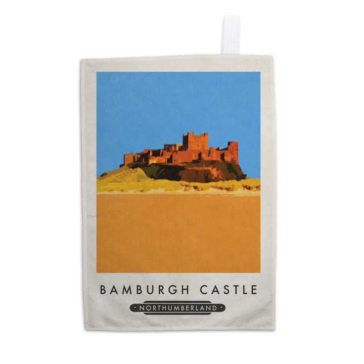 Bamburgh Castle, Northumberland Tea Towel