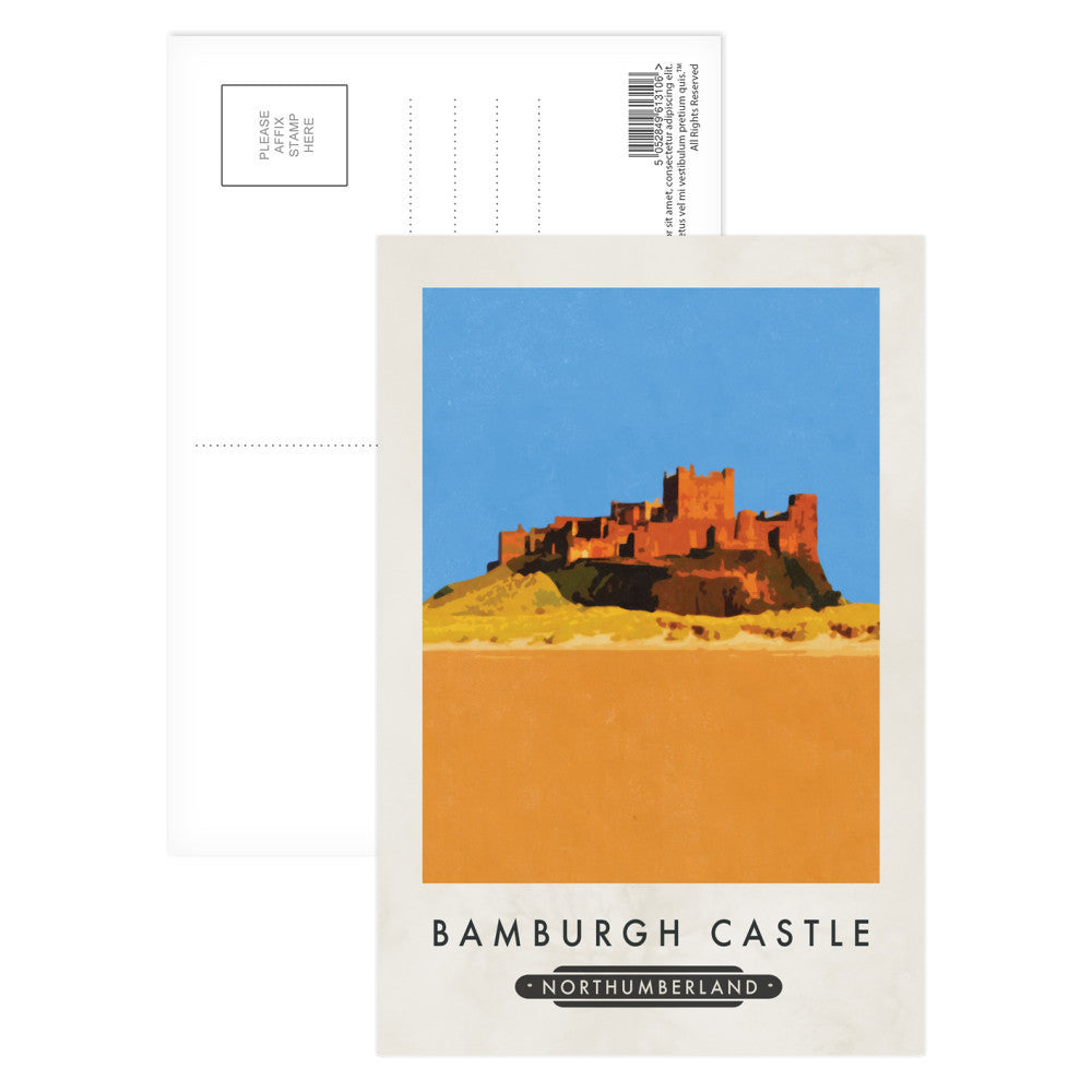 Bamburgh Castle, Northumberland Postcard Pack