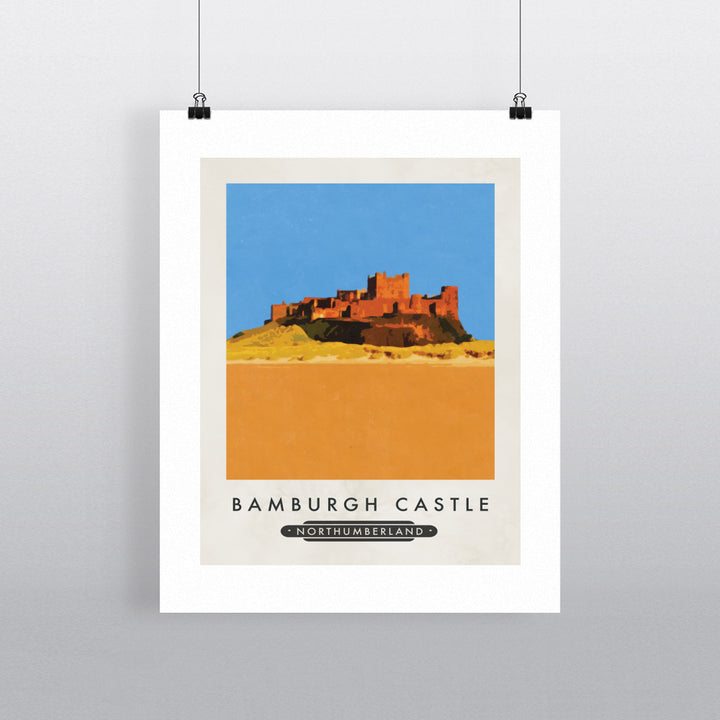 Bamburgh Castle, Northumberland 90x120cm Fine Art Print