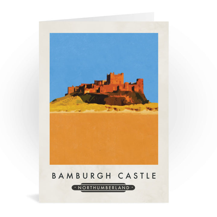 Bamburgh Castle, Northumberland Greeting Card 7x5