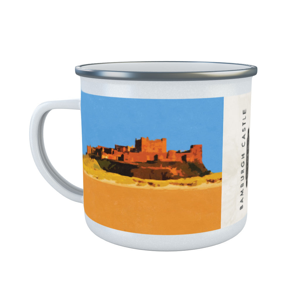 Bamburgh Castle, Northumberland Enamel Mug