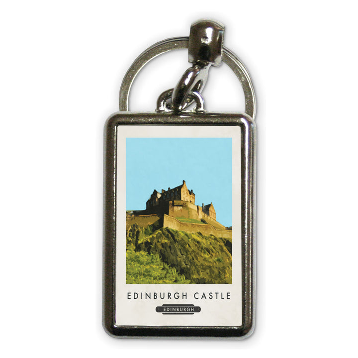 Edinburgh Castle, Scotland Metal Keyring