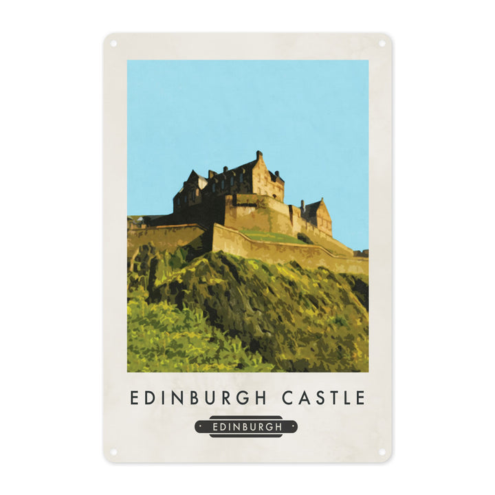 Edinburgh Castle, Scotland Metal Sign
