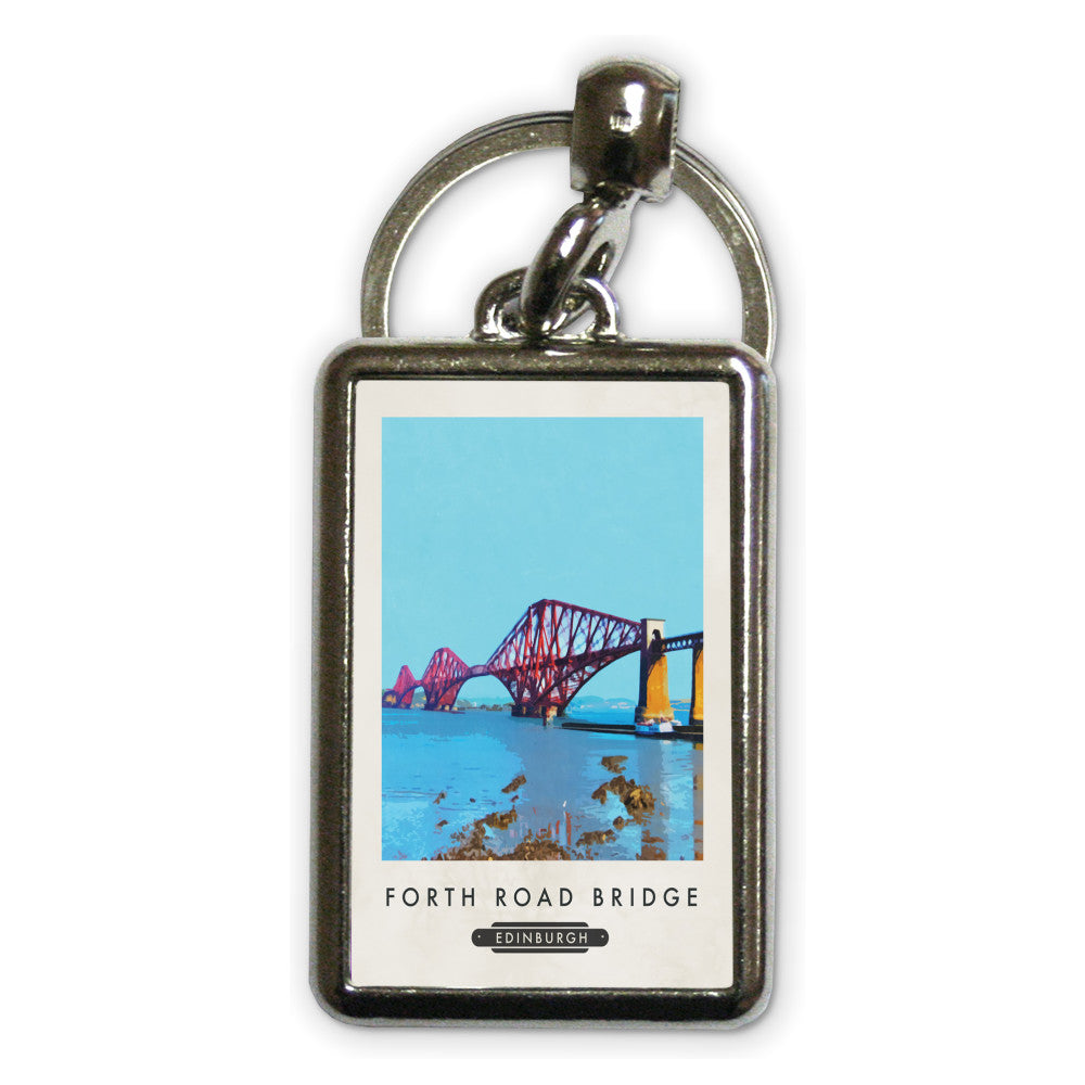 The Forth Road Bridge, Edinburgh, Scotland Metal Keyring