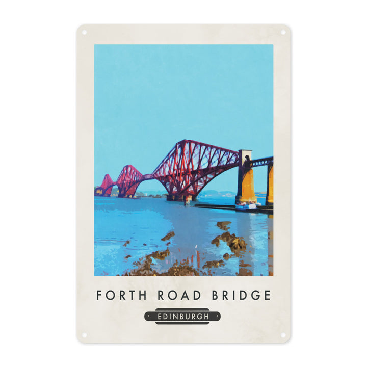 The Forth Road Bridge, Edinburgh, Scotland Metal Sign