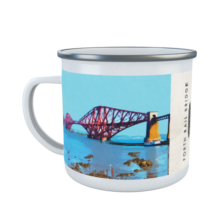 The Forth Road Bridge, Edinburgh, Scotland Enamel Mug