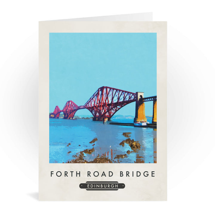 The Forth Road Bridge, Edinburgh, Scotland Greeting Card 7x5