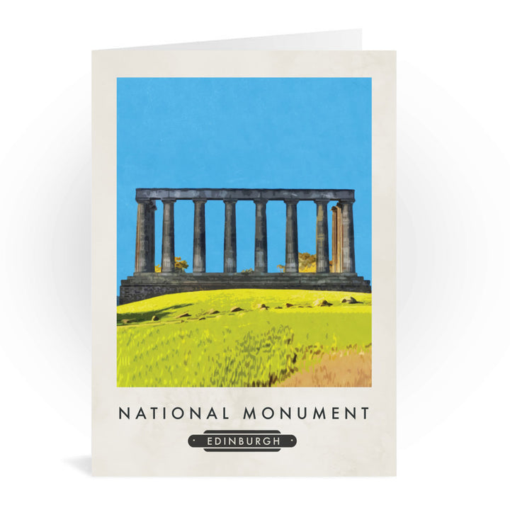 The National Monument, Edinburgh, Scotland Greeting Card 7x5