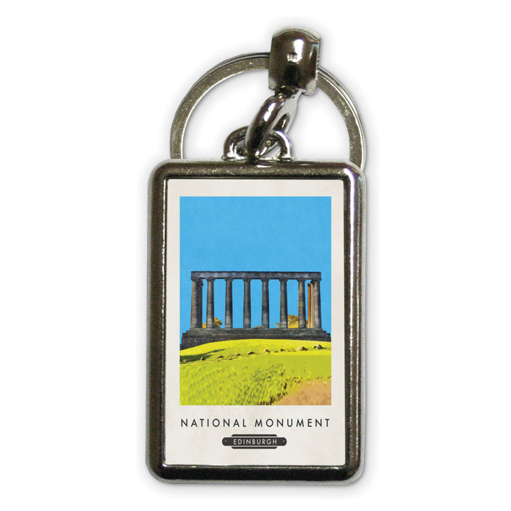 The National Monument, Edinburgh, Scotland Metal Keyring