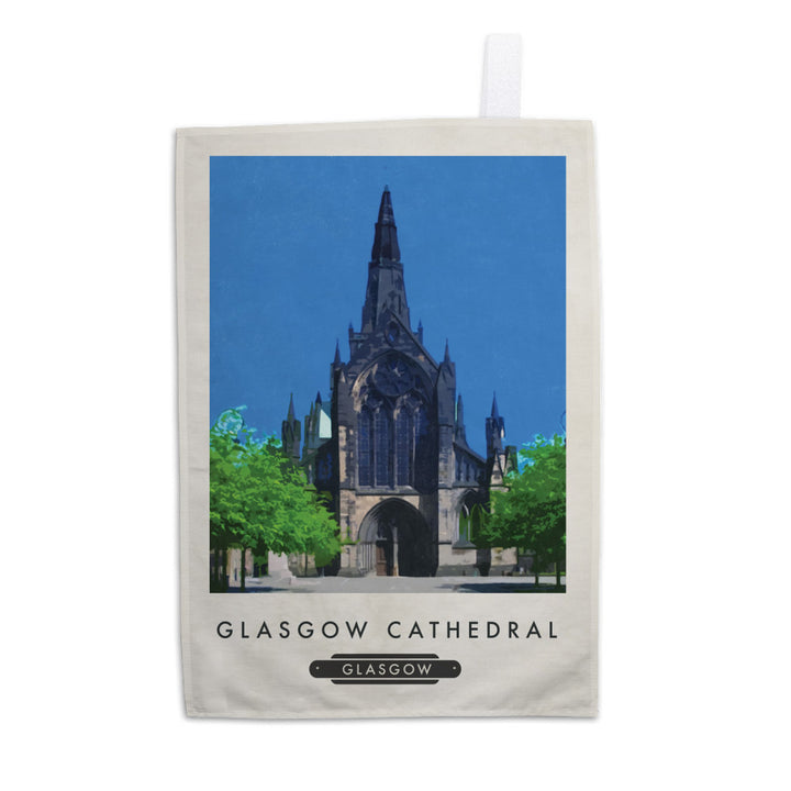 Glasgow Cathedral, Scotland Tea Towel