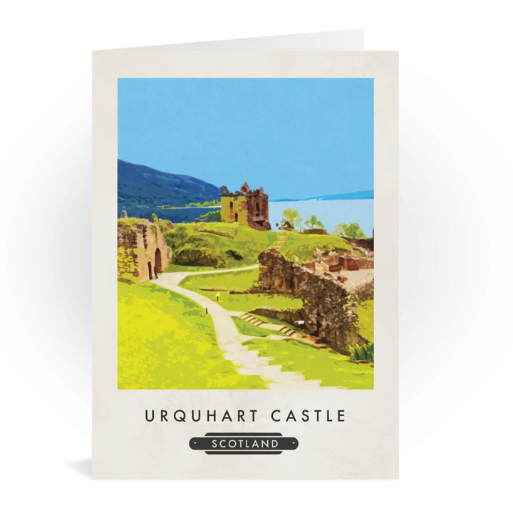 Urquhart Castle, Scotland Greeting Card 7x5