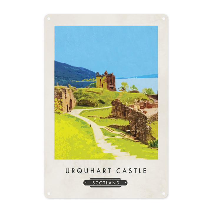 Urquhart Castle, Scotland Metal Sign