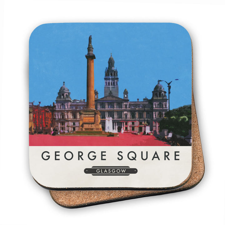 George Square, Glasgow, Scotland MDF Coaster