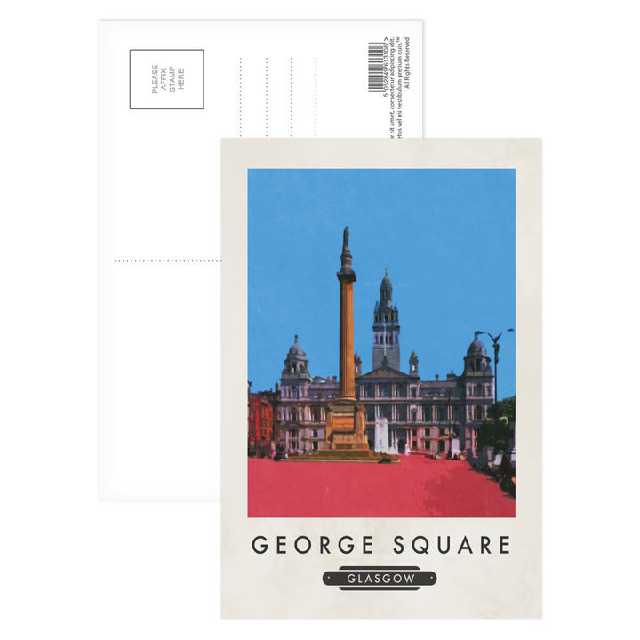 George Square, Glasgow, Scotland Postcard Pack