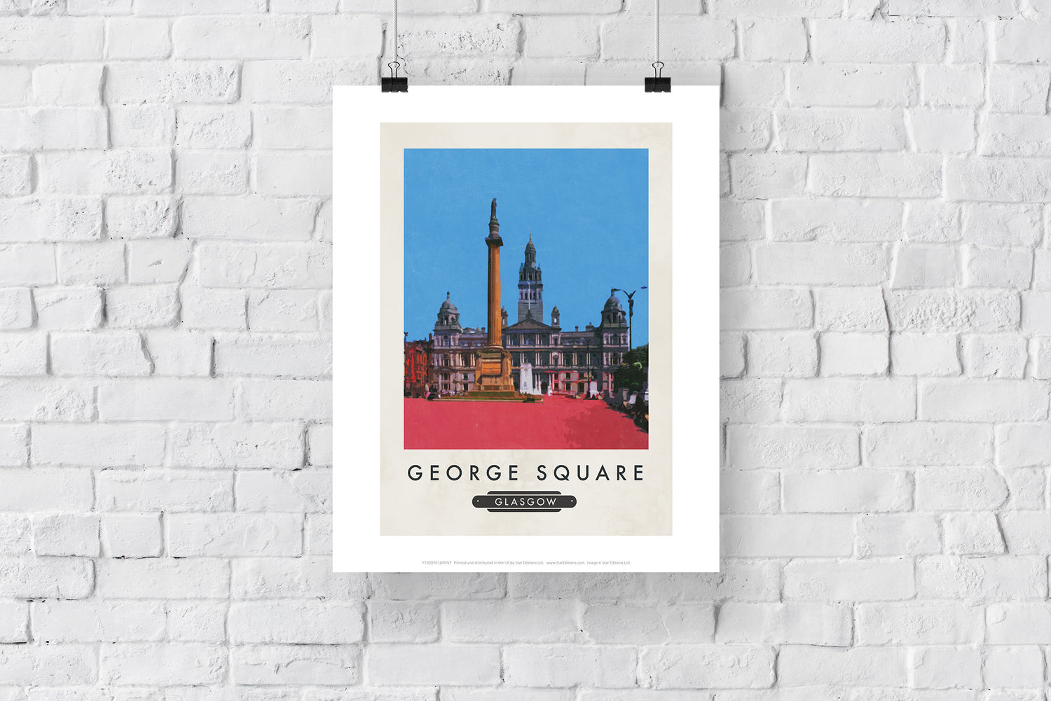 George Square, Glasgow, Scotland - Art Print