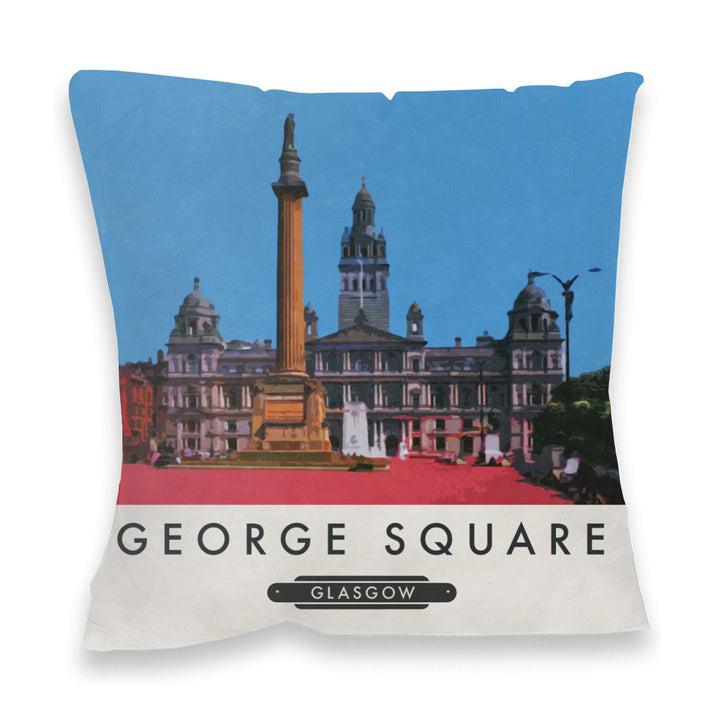 George Square, Glasgow, Scotland Fibre Filled Cushion