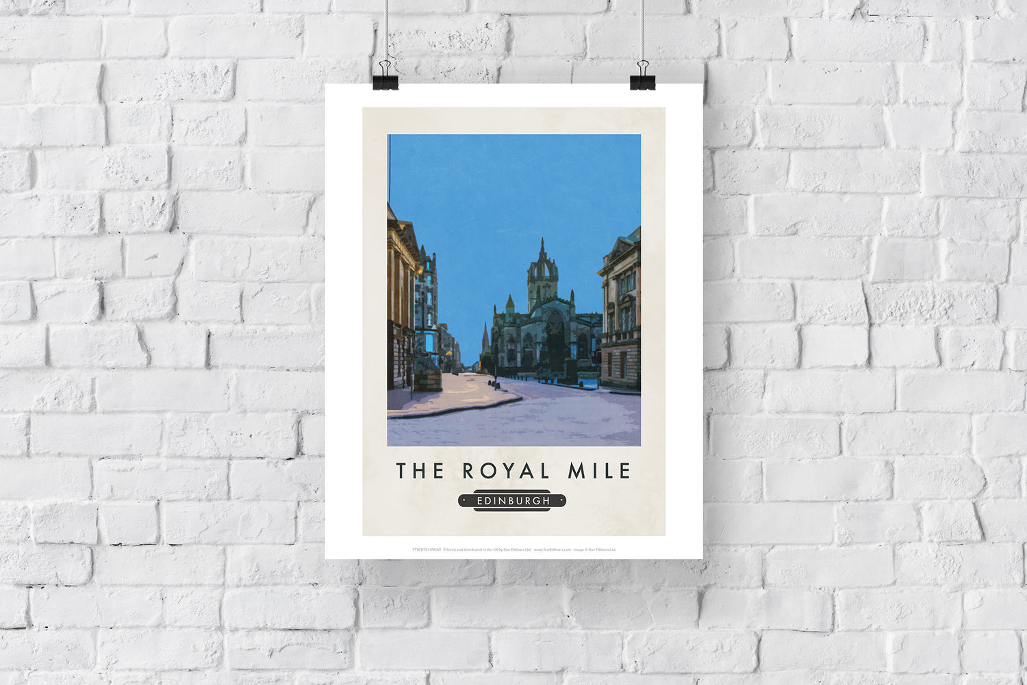 The Royal Mile, Edinburgh, Scotland - Art Print