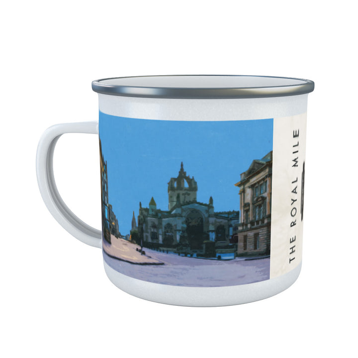The Royal Mile, Edinburgh, Scotland Enamel Mug