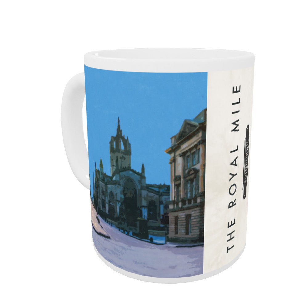 The Royal Mile, Edinburgh, Scotland Coloured Insert Mug