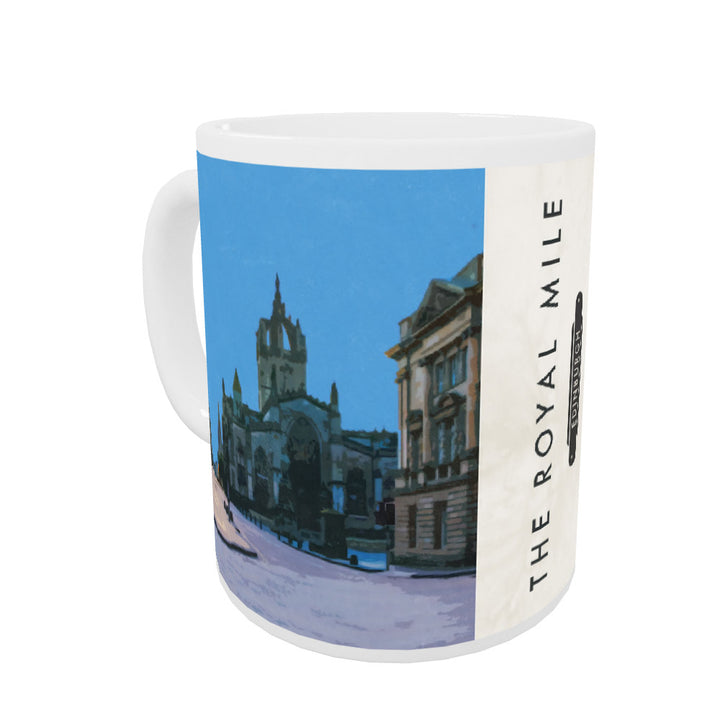 The Royal Mile, Edinburgh, Scotland Coloured Insert Mug
