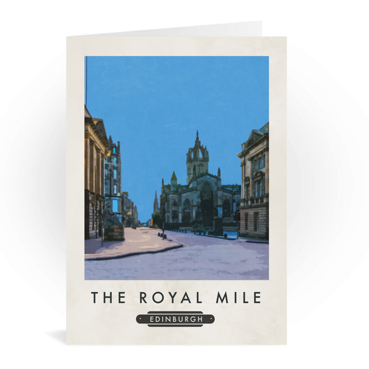 The Royal Mile, Edinburgh, Scotland Greeting Card 7x5