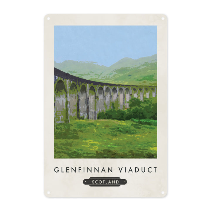 Glenfinnan Viaduct, Scotland Metal Sign