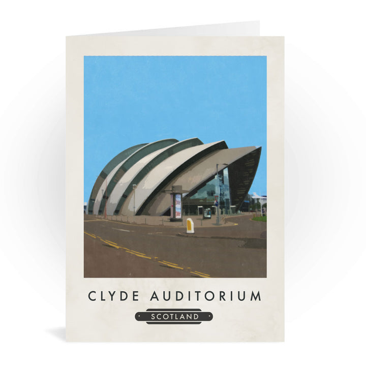 Clyde Auditorium, Scotland Greeting Card 7x5