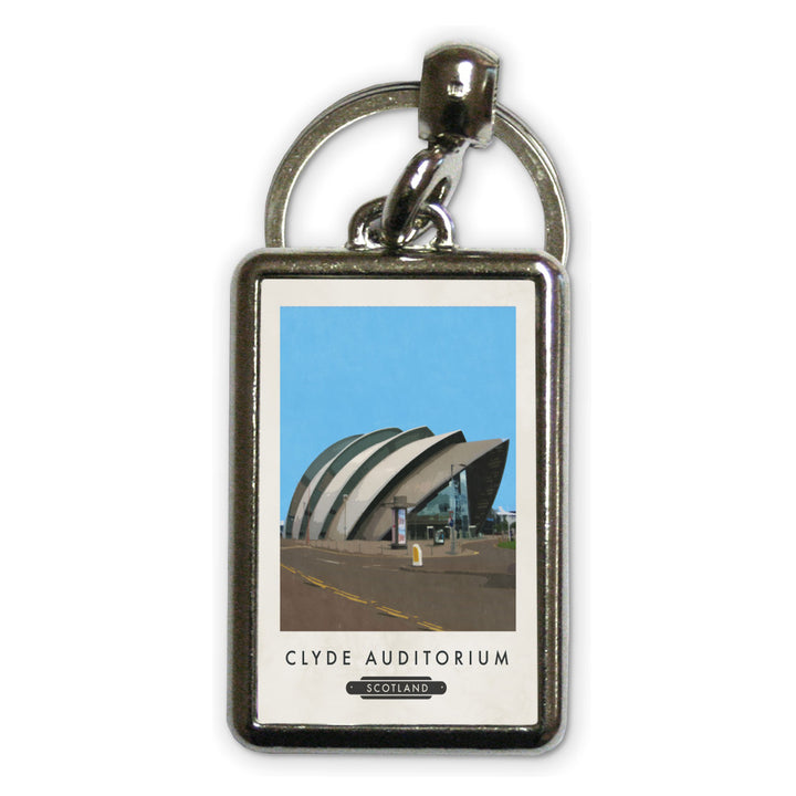 Clyde Auditorium, Scotland Metal Keyring