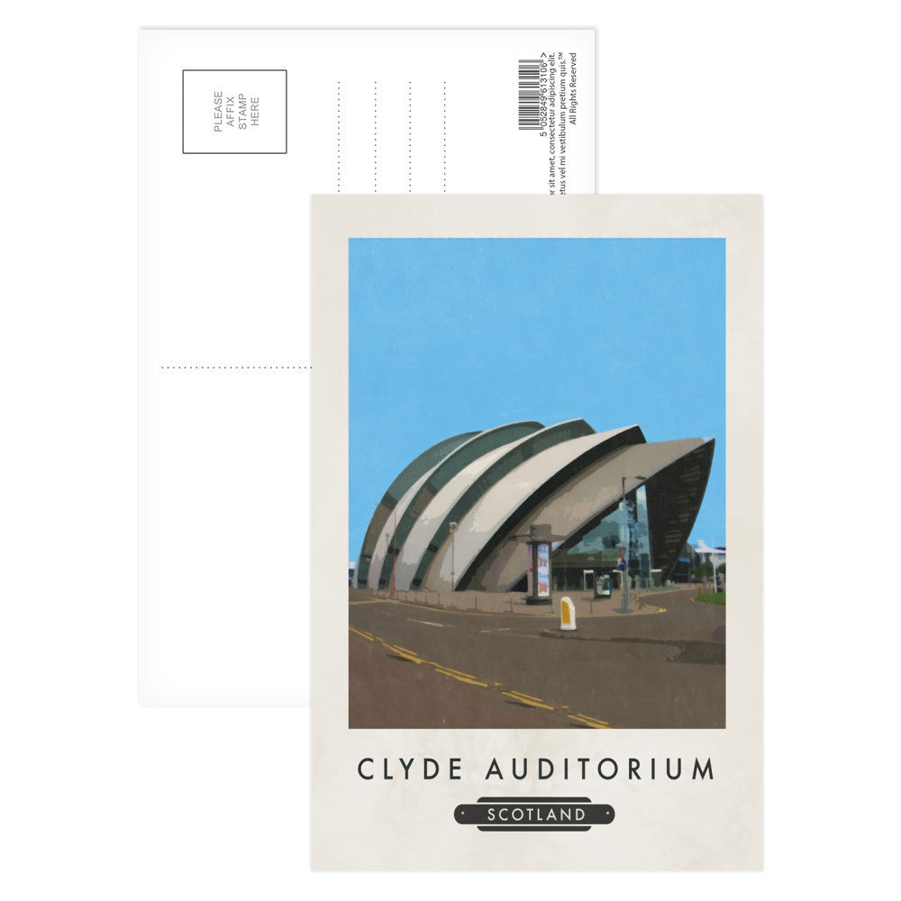 Clyde Auditorium, Scotland Postcard Pack