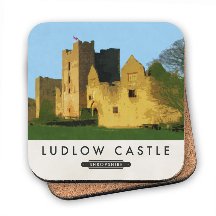 Ludlow Castle, Shropshire MDF Coaster