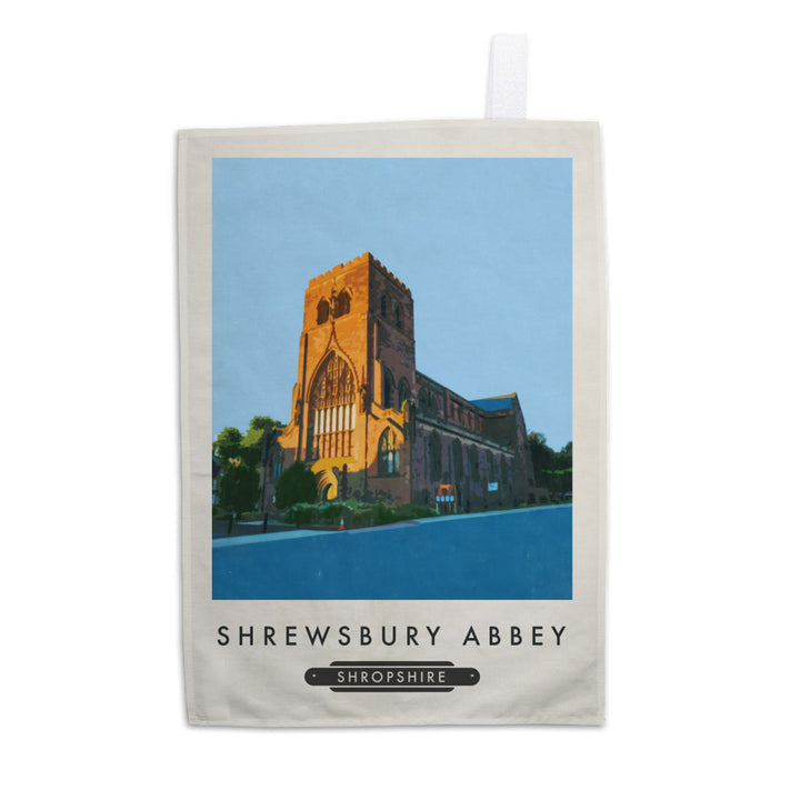 Shrewsbury Abbey, Shropshire Tea Towel