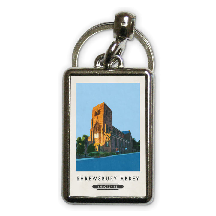 Shrewsbury Abbey, Shropshire Metal Keyring