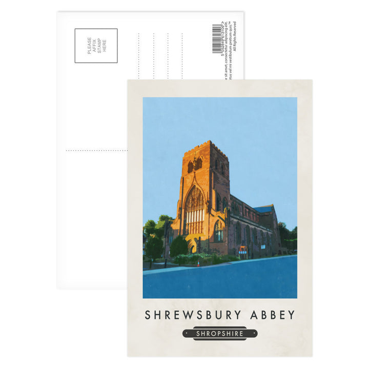 Shrewsbury Abbey, Shropshire Postcard Pack
