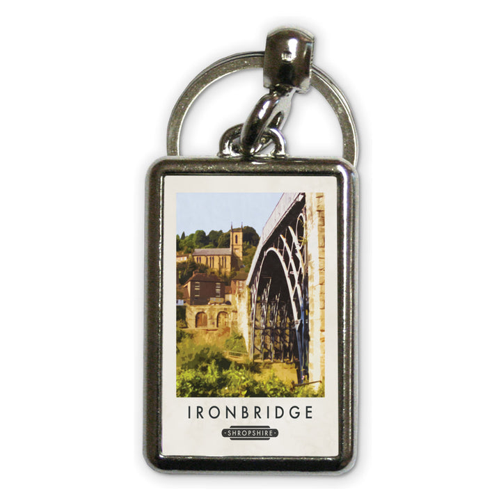 Ironbridge, Telford, Shropshire Metal Keyring