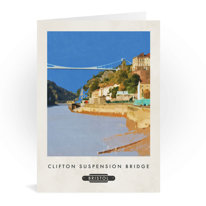 The Clifton Suspension Bridge, Bristol Greeting Card 7x5