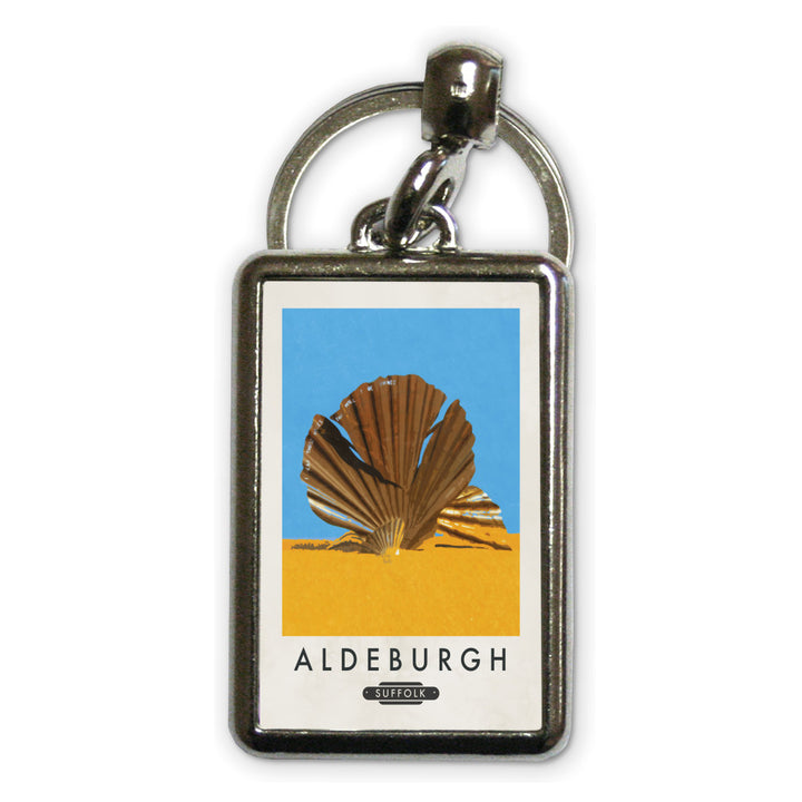 Aldeburgh, Suffolk Metal Keyring