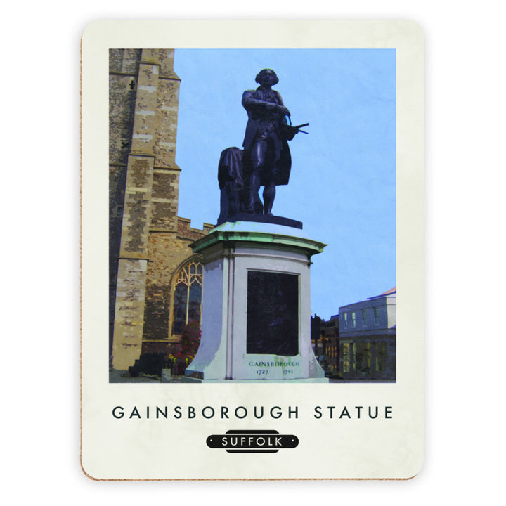 The Gainsborough Statue, Sudbury, Suffolk Placemat