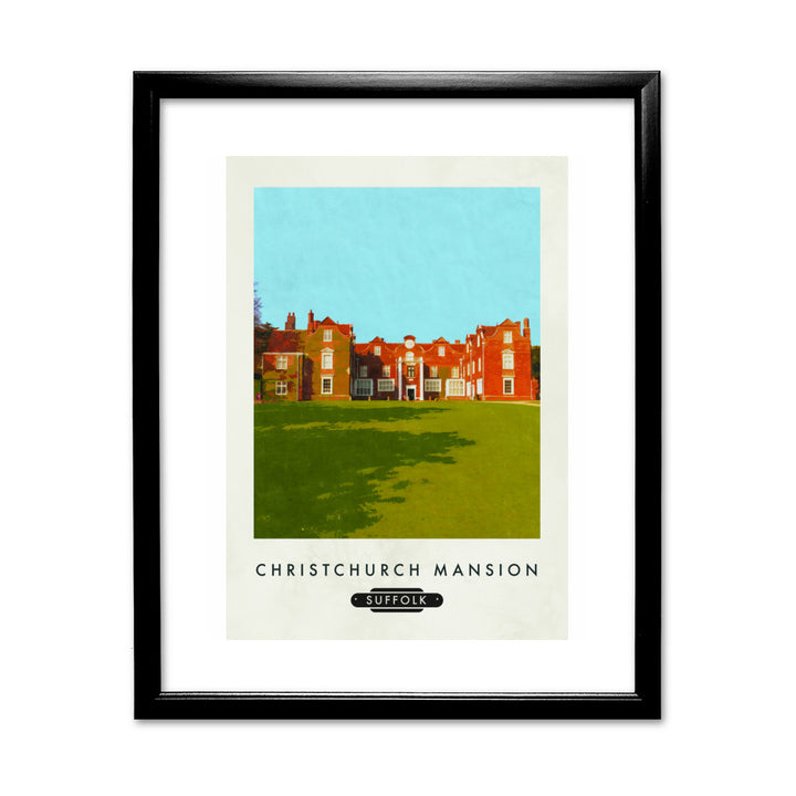 Christchurch Mansion, Ipswich, Suffolk 11x14 Framed Print (Black)